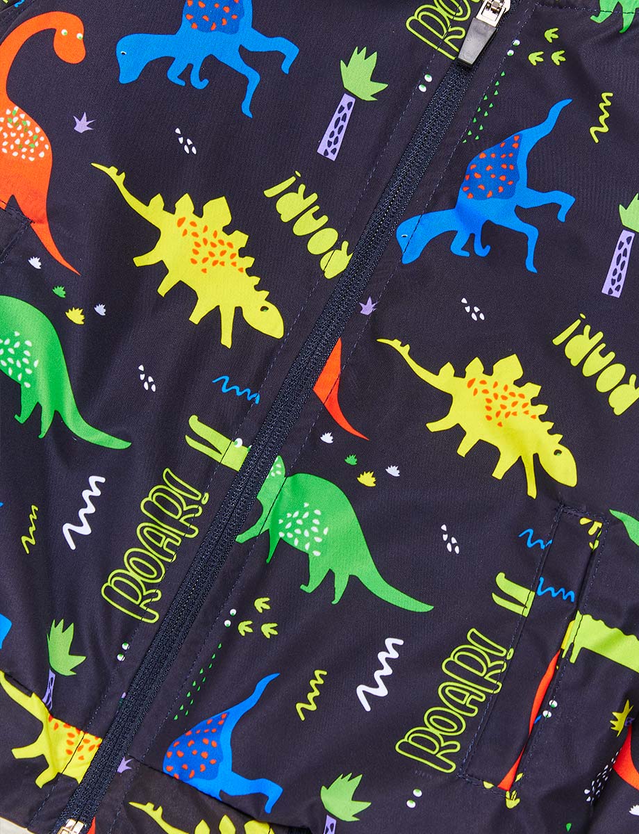 Chompa Padding Dinosaurios Azul