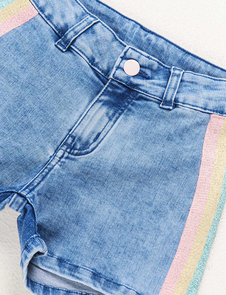 Short Cintas Celeste