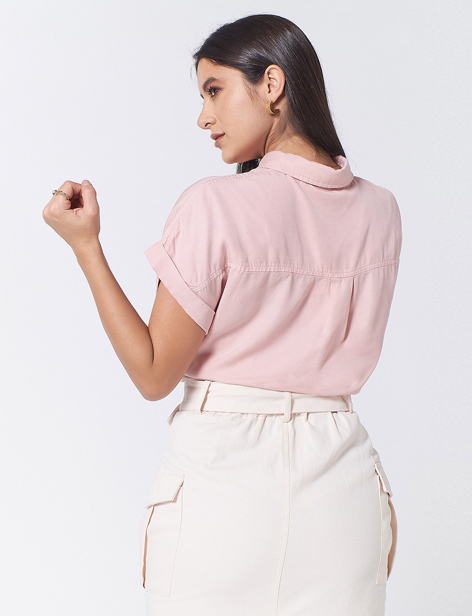 Blusa Amarrada Rosado