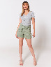 Short con Cinturón Verde Oliva