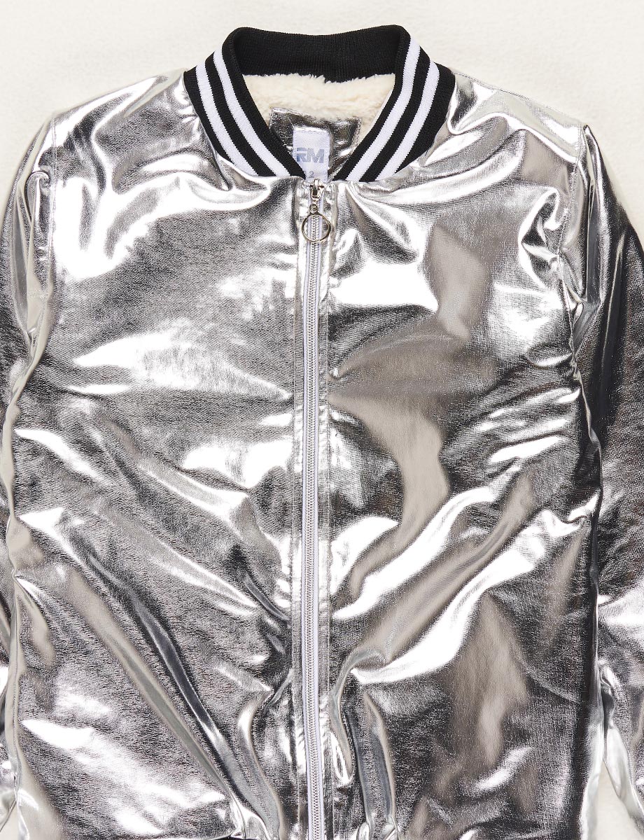 Chaqueta Metalizada Plateado