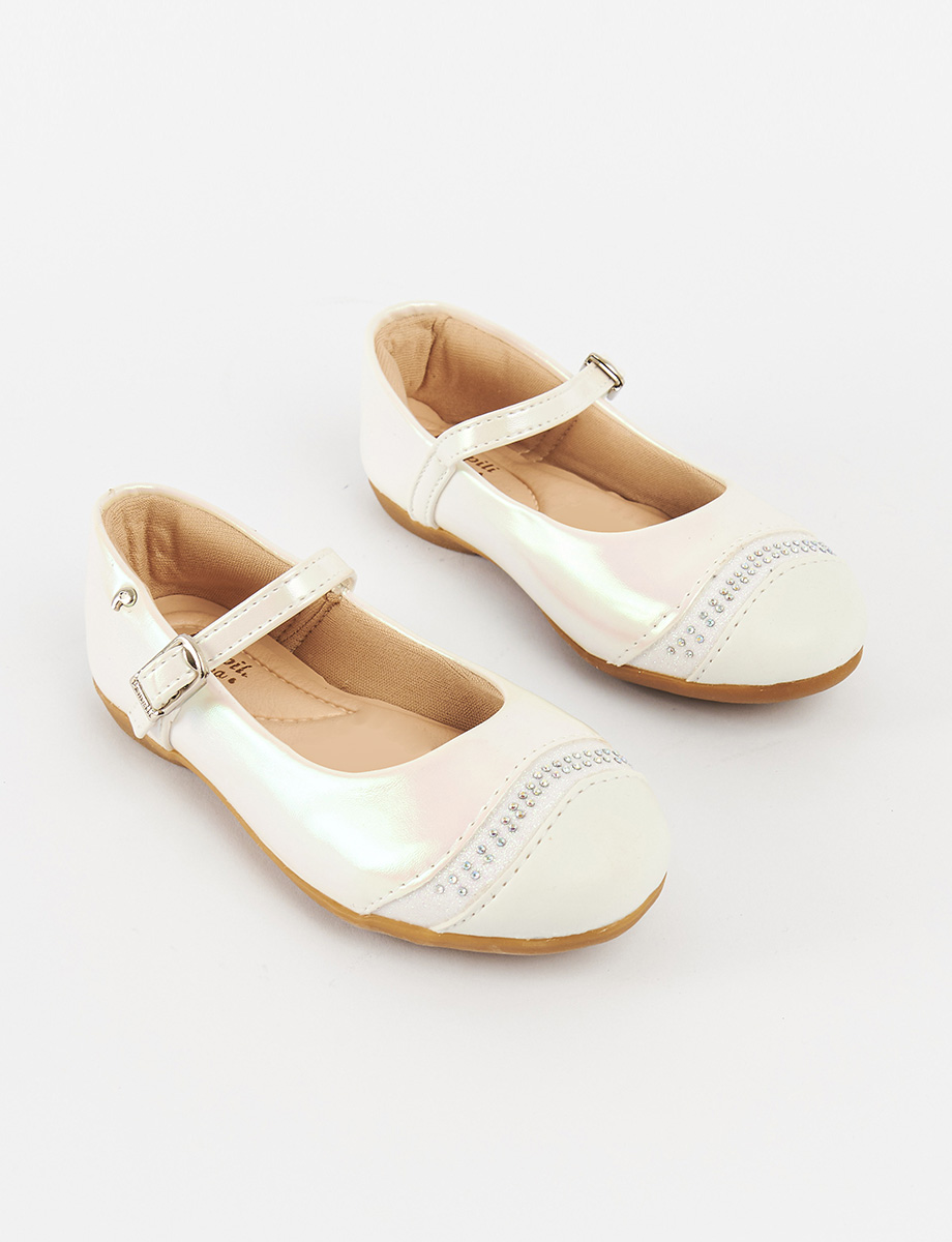 Ballerina Blanca con Apliques