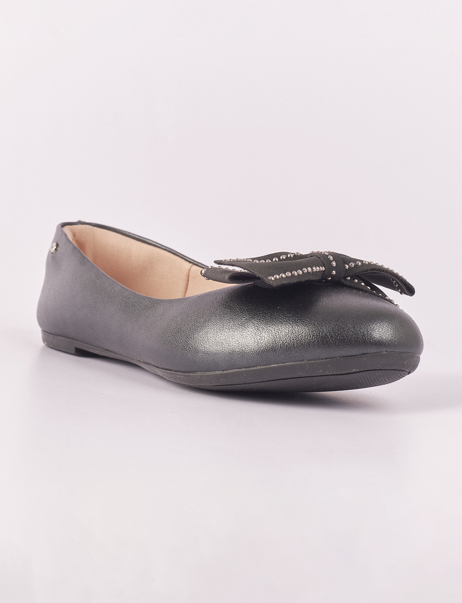 Ballerina Negra con Lazo
