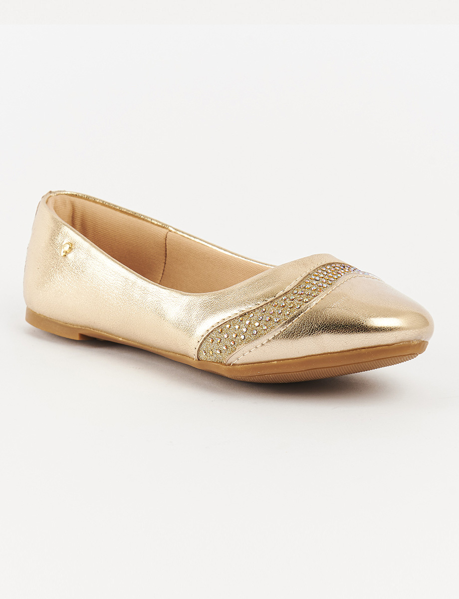 Ballerina Dorada con Aplique