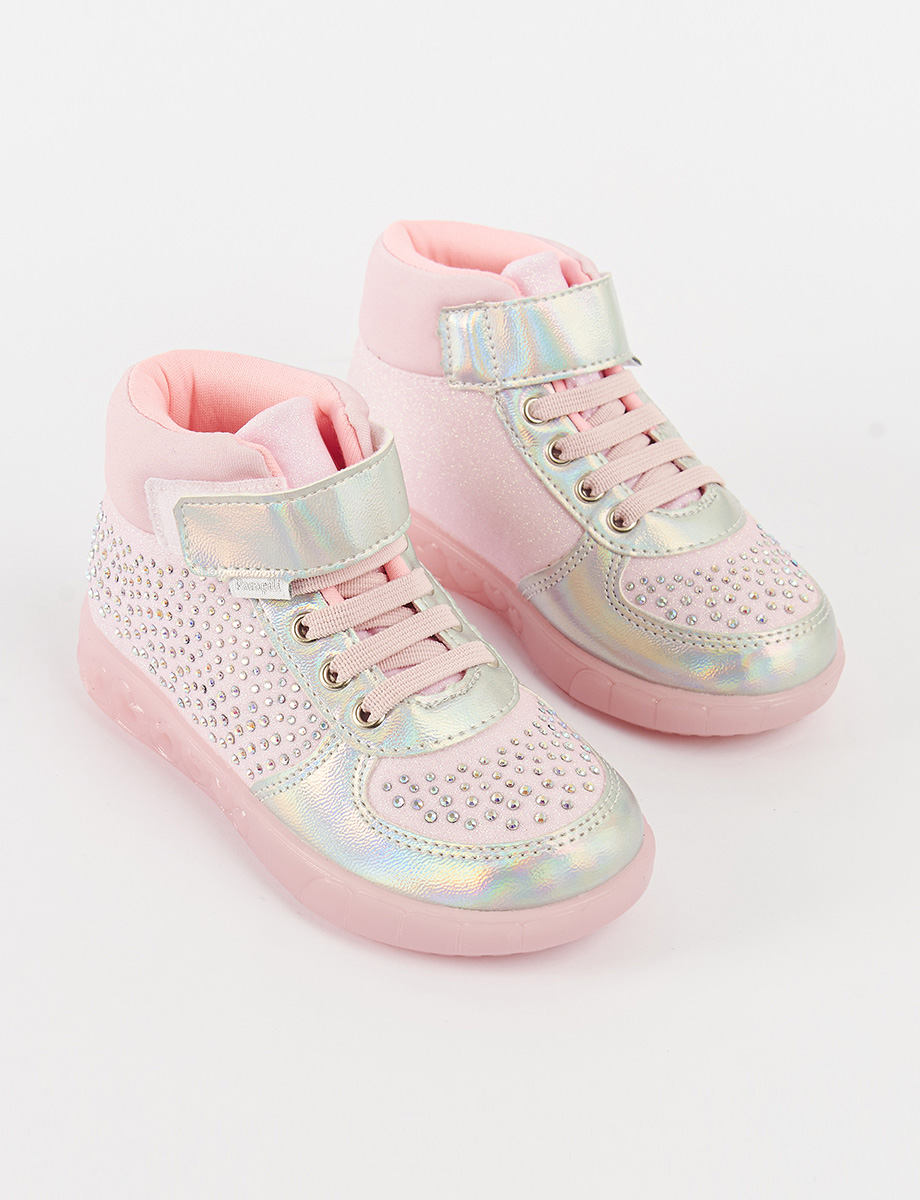 Bota con Apliques Rosado