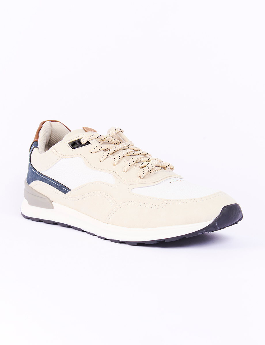 Sneaker con Cordones Combinado