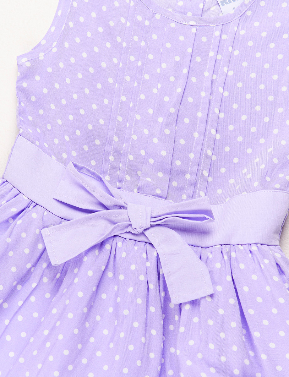 Vestido de Puntos Lila