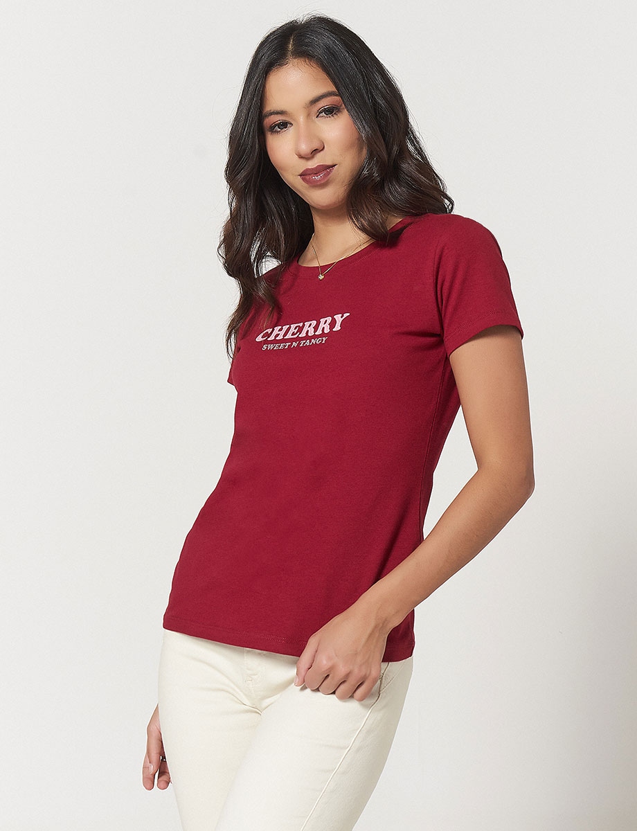Camiseta Cherry Vino