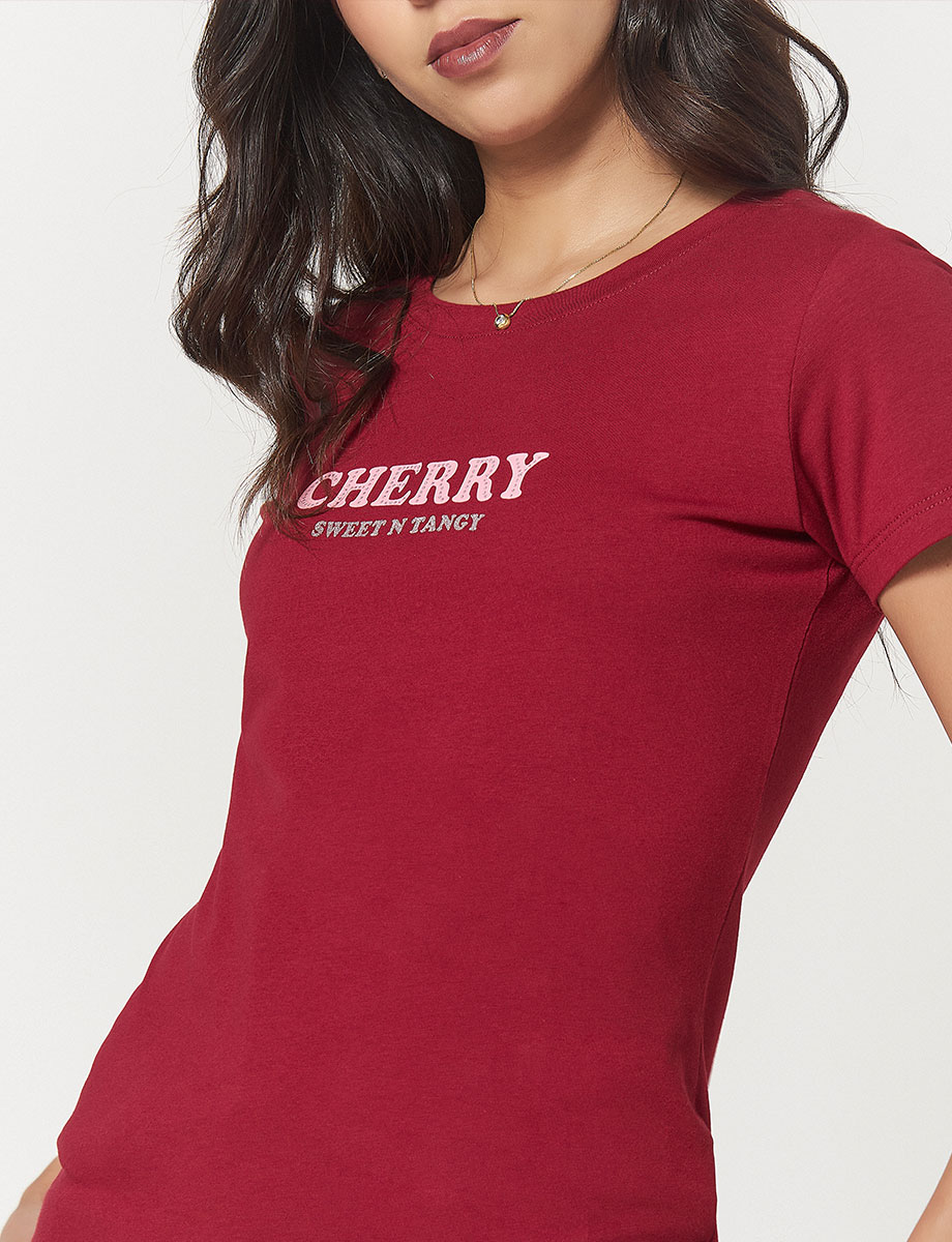 Camiseta Cherry Vino