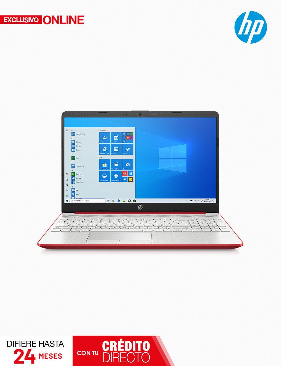 Notebook Core I3 8GB de 15.6" HD Roja - HP