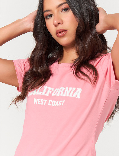 Camiseta California Coral