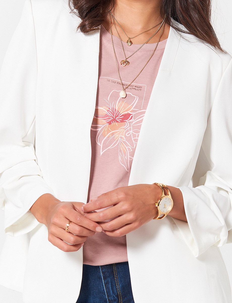 Blazer Blanco Abierto