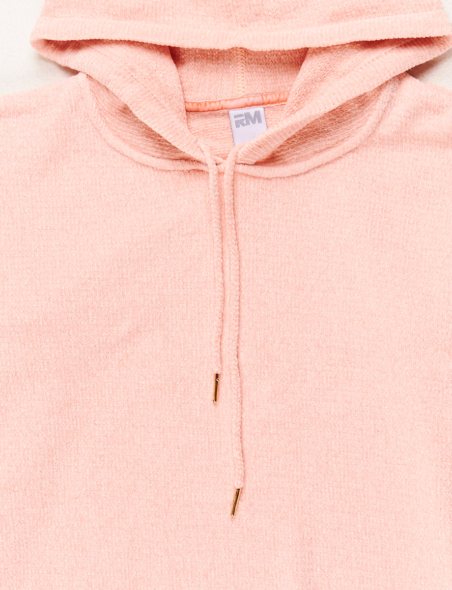 Sweater Capucha Salmón
