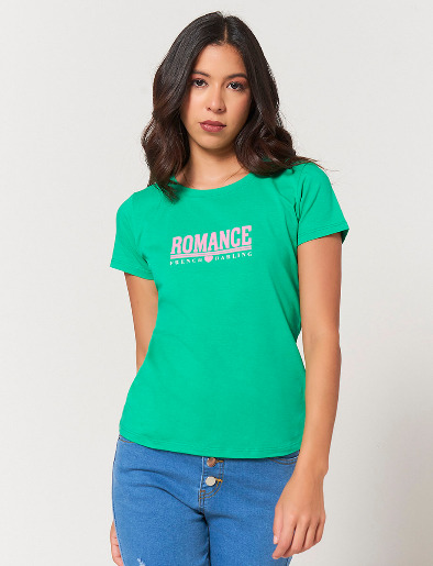 Camiseta Romance Verde