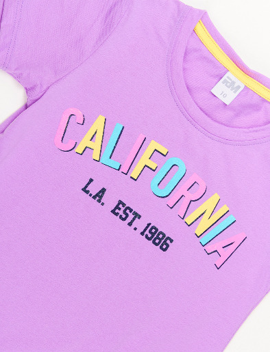 Camiseta California Lila