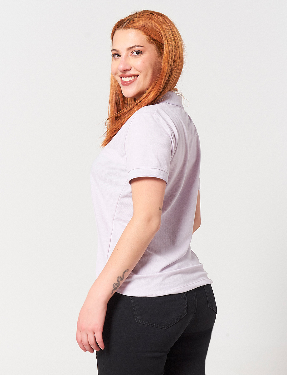 Camiseta Polo Lila