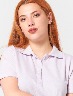 Camiseta Polo Lila