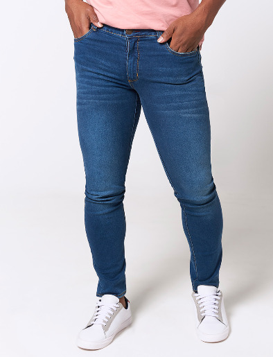 Pantalón Jean Slim Azul medio