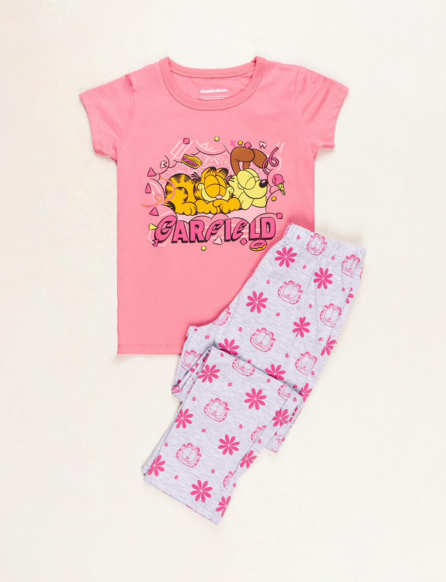 Pijama Garfield Rosada