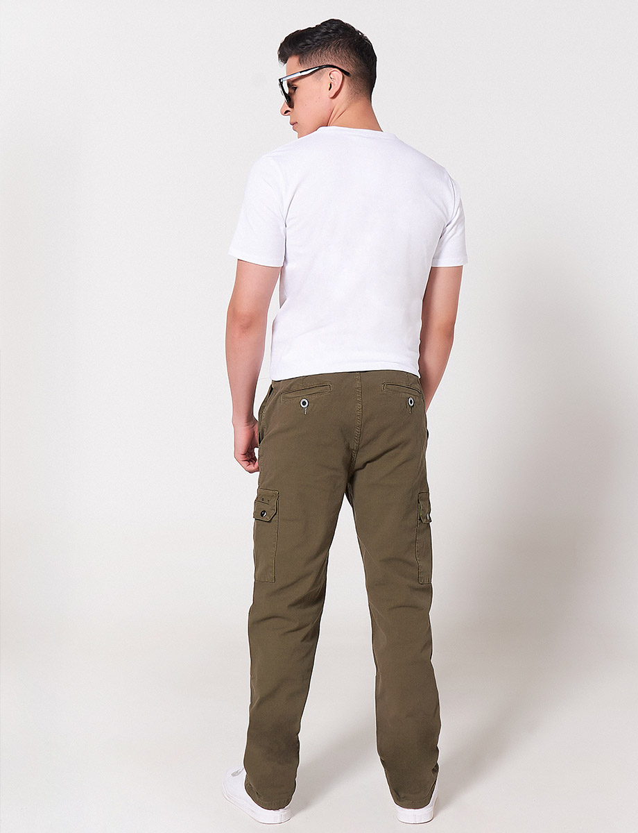 Pantalón Cargo Verde Oliva