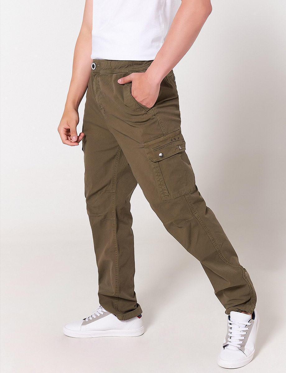 Pantalón Cargo Verde Oliva