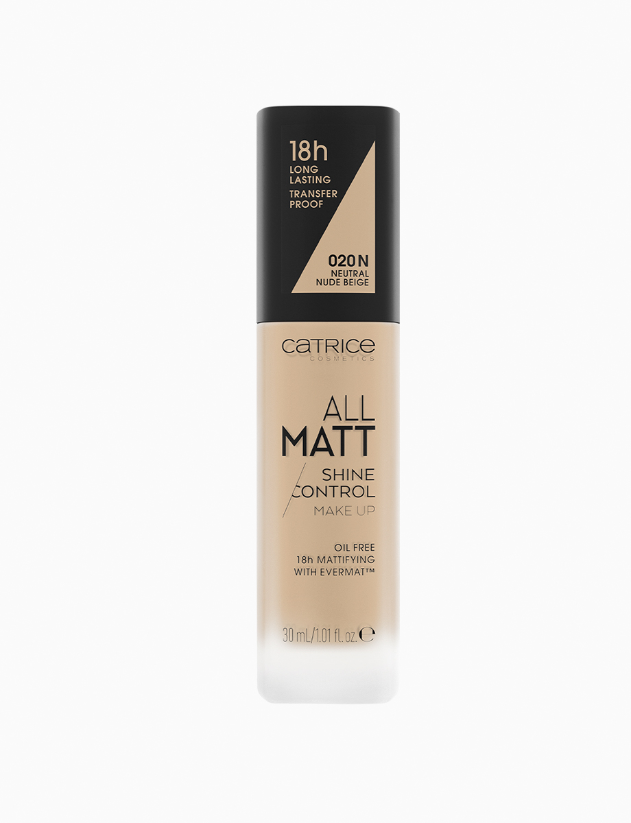 Base de Maquillaje All Matt Shine Control 020N Líquida | Catrice