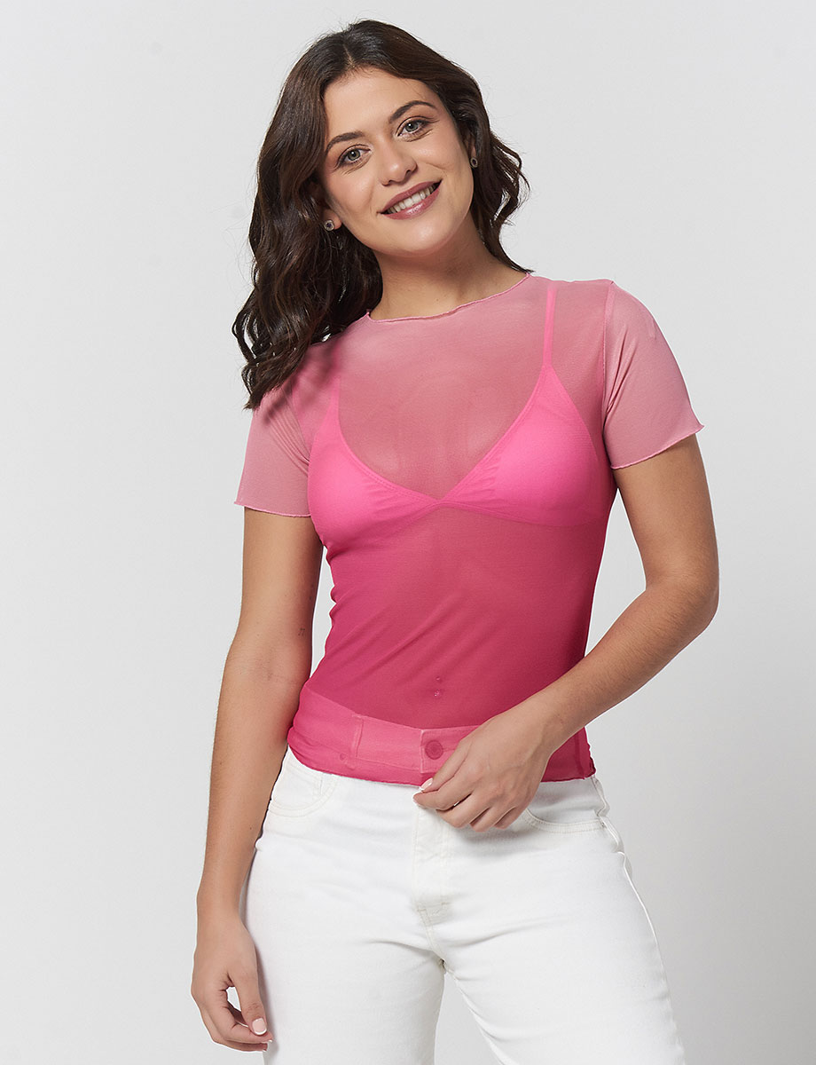 Camiseta Transparente Fucsia CAMISETAS Y POLOS CAMISETAS Y POLOS camiseta-transparente-fucsia-camisetas-y-polos-camisetas-y-polos