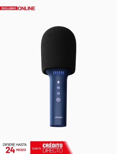Micrófono JR-MC5B con altavoz soporta Micro SD Azul | Joyroom