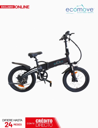 Bicicleta Eléctrica E-Bike Strik Negra | Ecomove