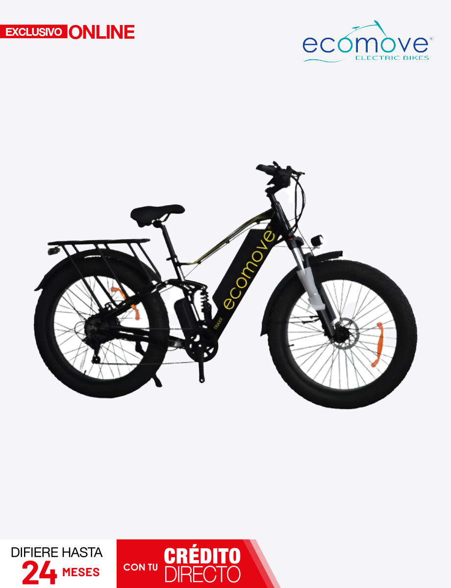 Bicicleta Eléctrica E- Bike Traxx 500 Negro/Amarillo | Ecomove