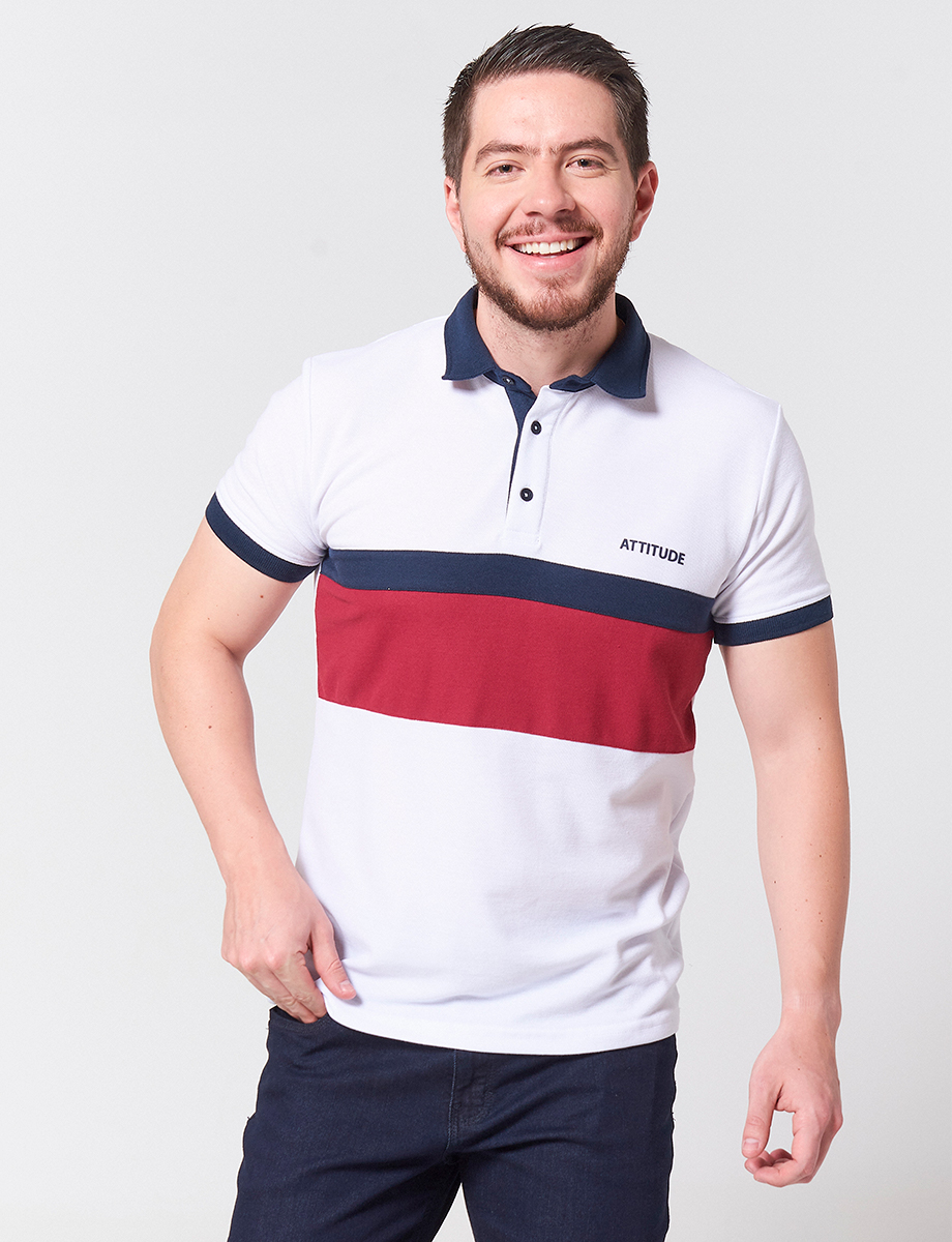 Camiseta Polo Attitude Combinado