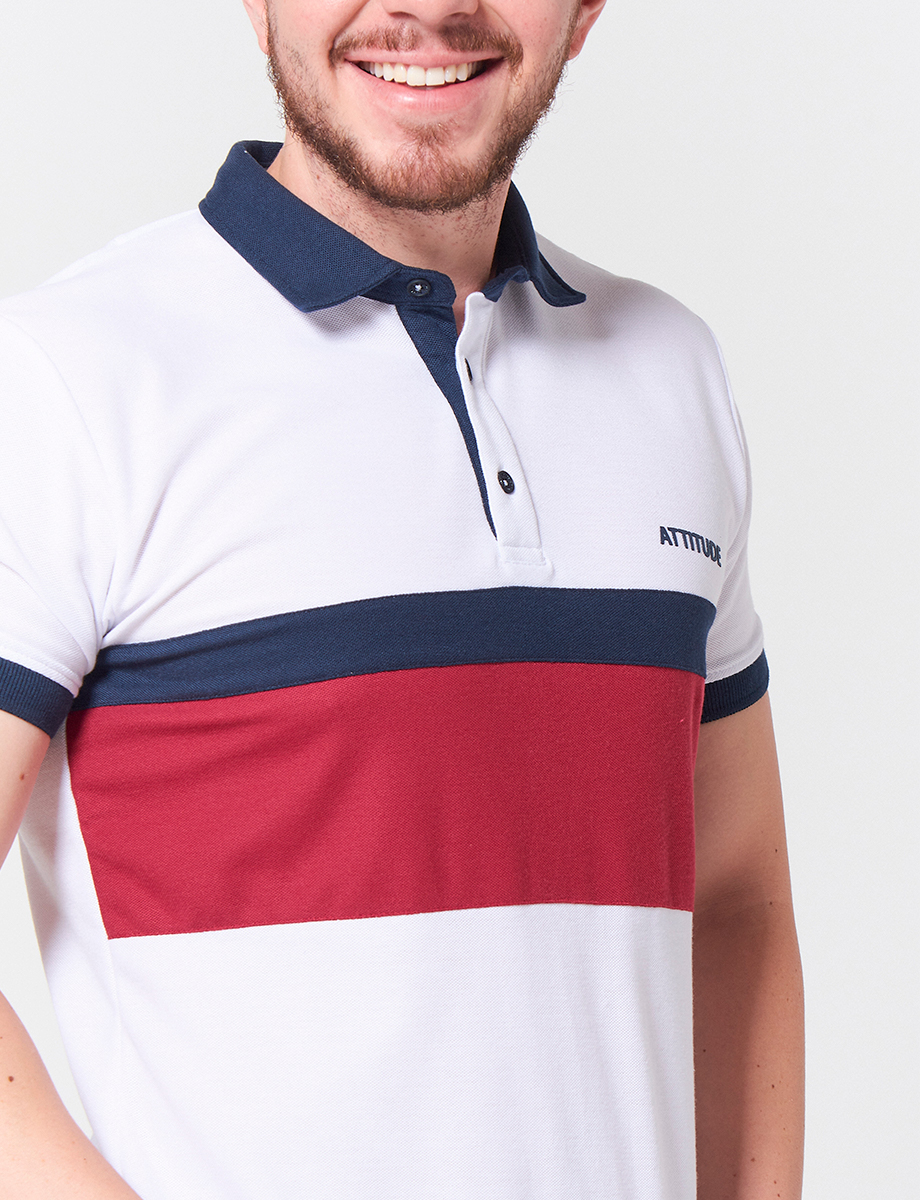 Camiseta Polo Attitude Combinado