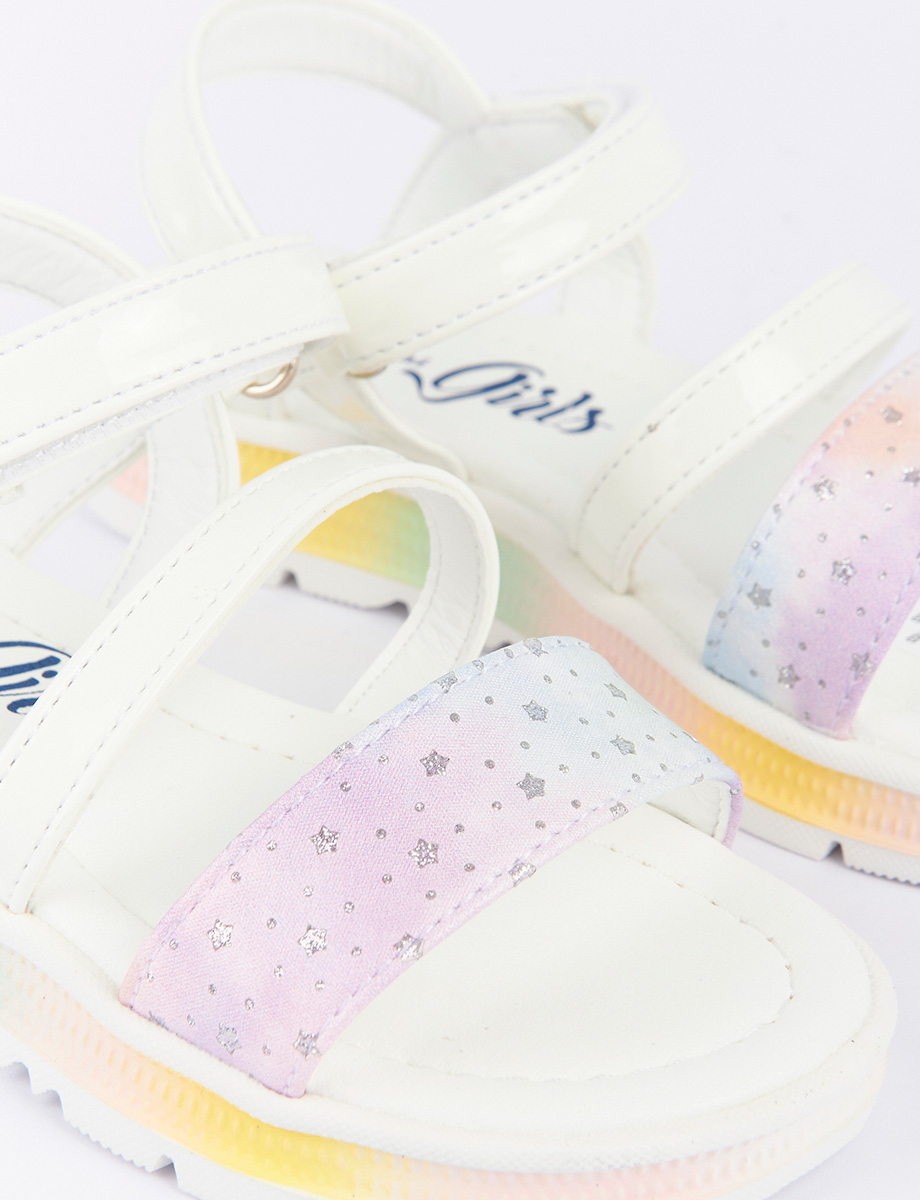 Sandalia Blanco con Estrellas