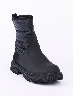 Bota con Cremallera Negra