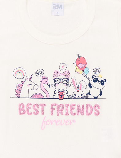 Camiseta Best Friends Blanca