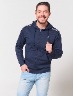 Chompa Deportiva Azul con Capucha