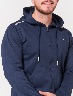 Chompa Deportiva Azul con Capucha