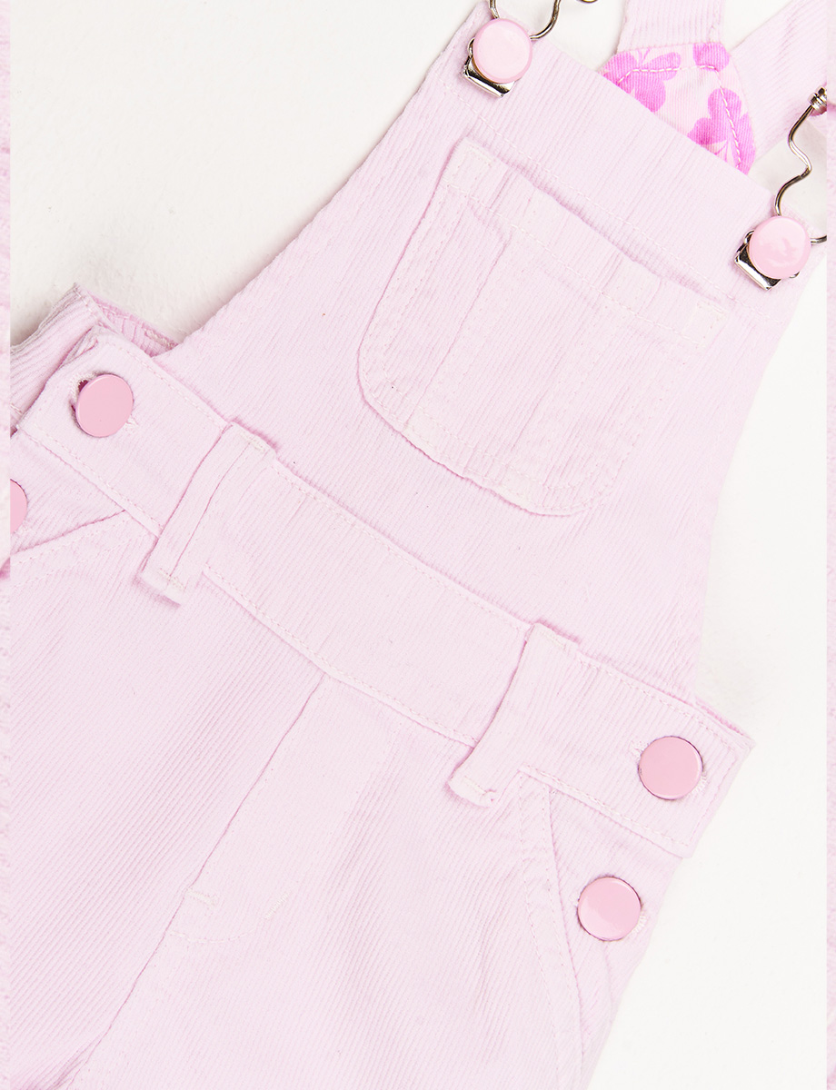 Overol Corto Rosado