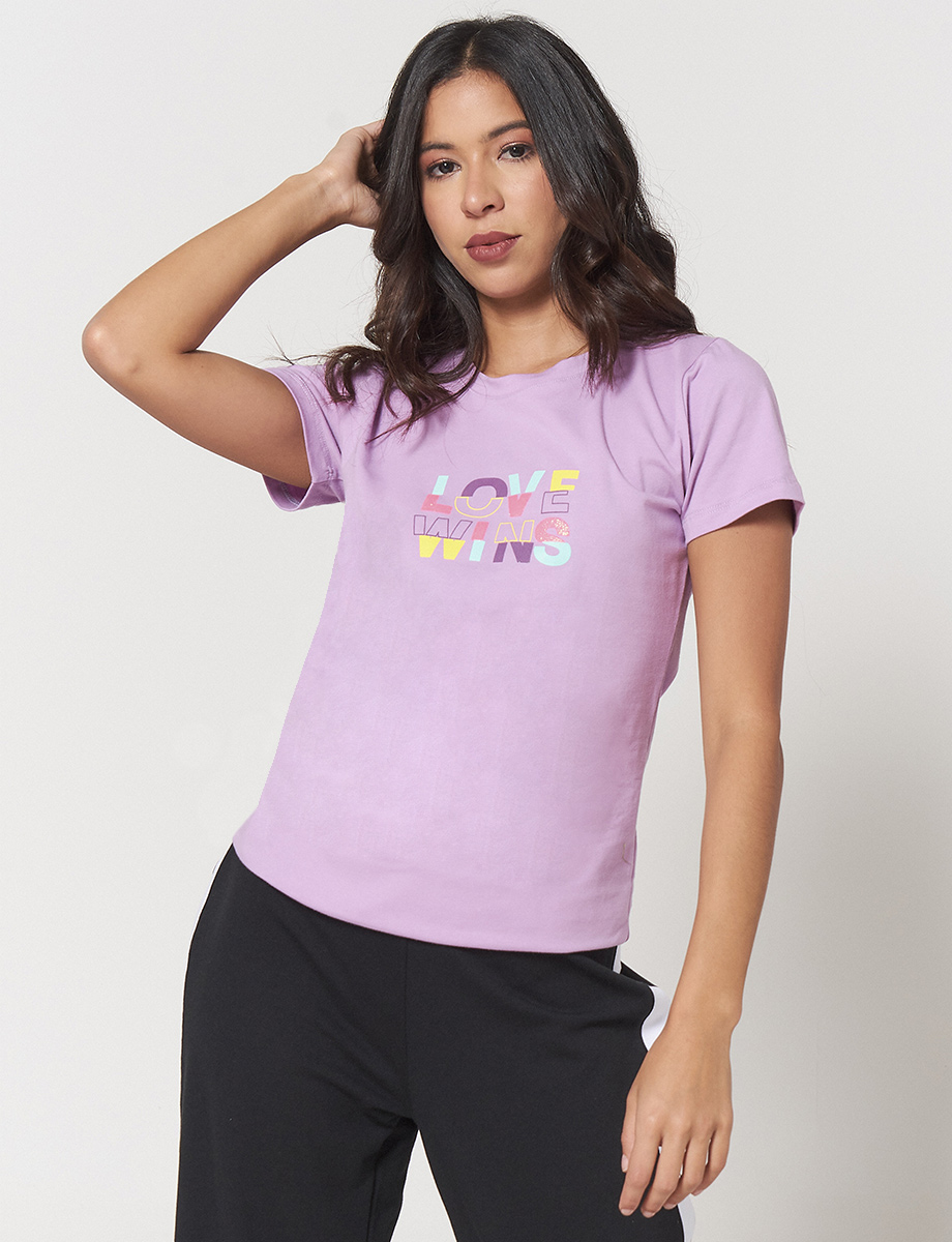 Camiseta Wins Lila