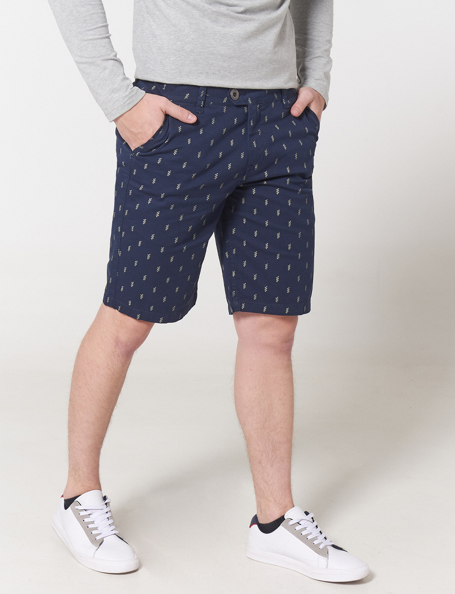 Bermuda Azul Marino con Prints