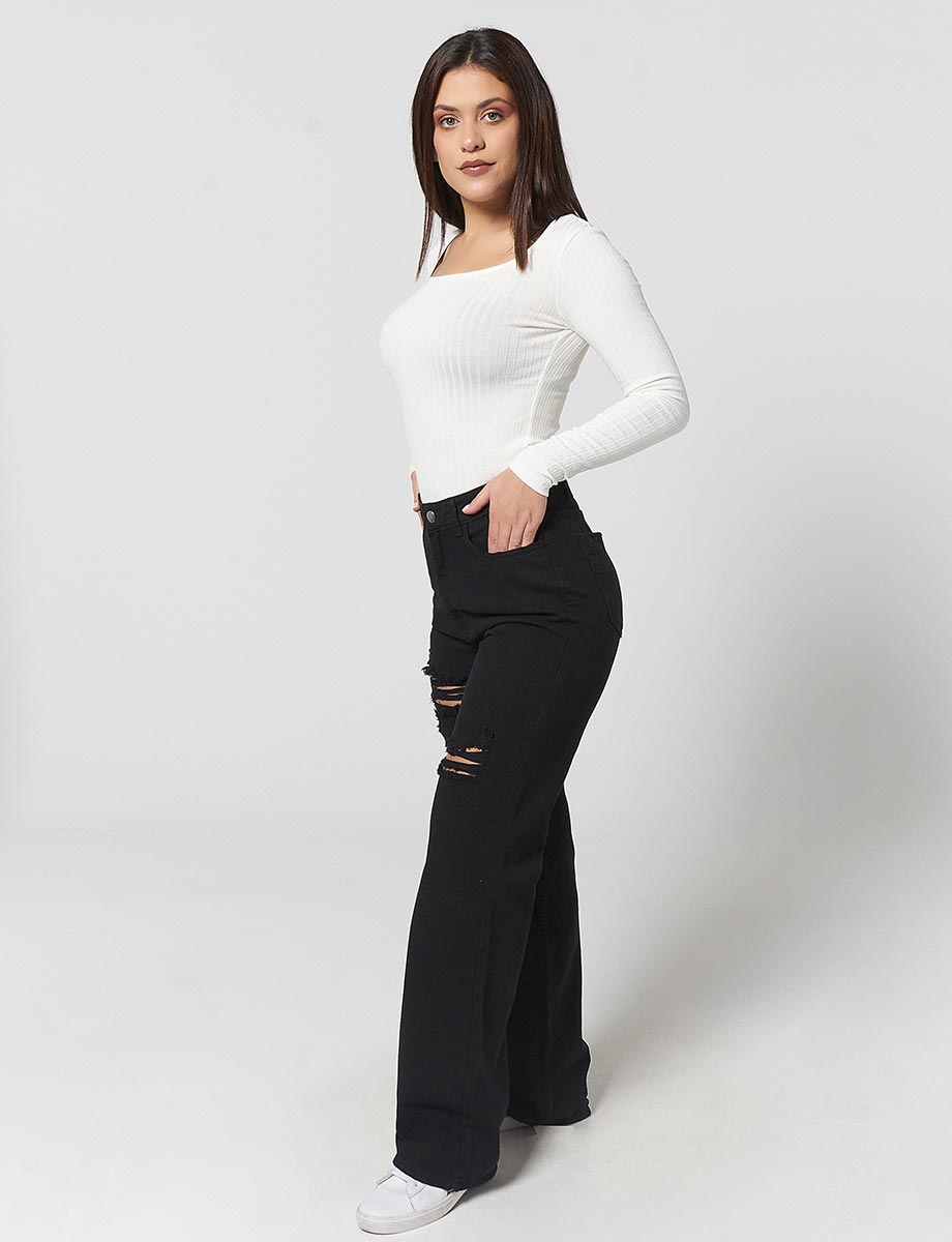 Pantalón Rotos Negro