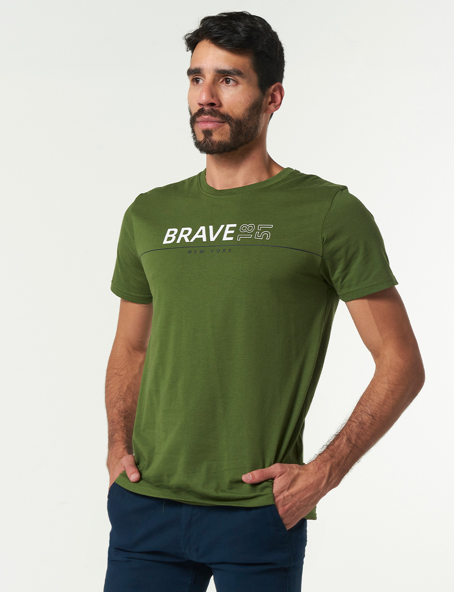 Camiseta Brave 1851 Verde Militar