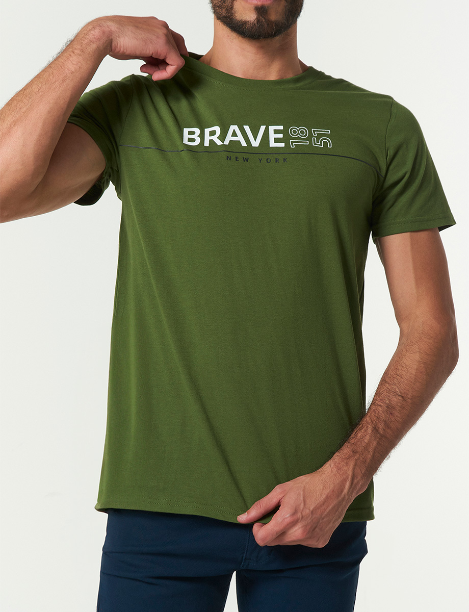 Camiseta Brave 1851 Verde Militar