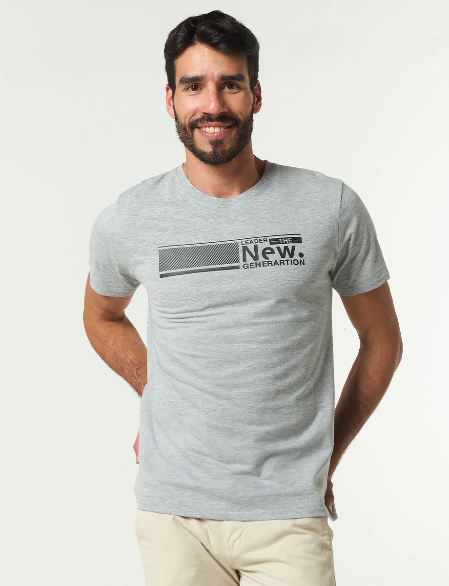 Camiseta New Generation Jaspeado Claro