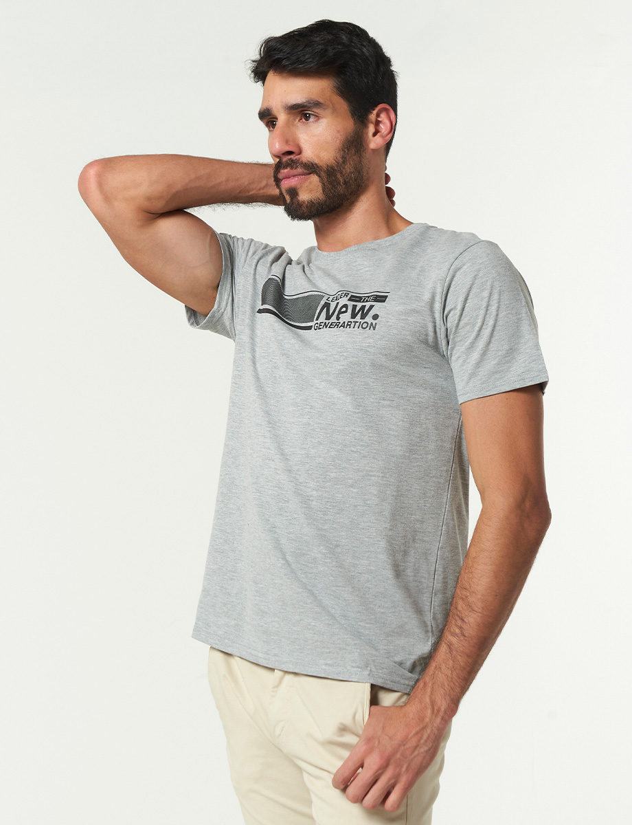 Camiseta New Generation Jaspeado Claro