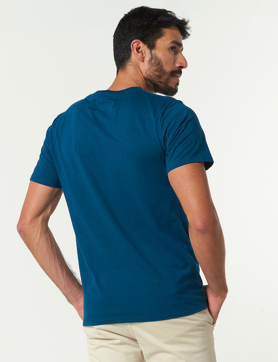 Camiseta Raw y Denim Petroleo