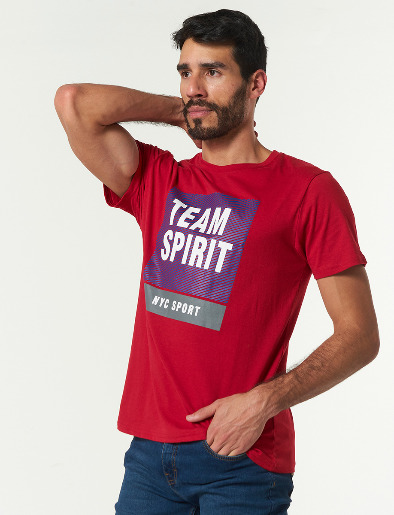 Camiseta Team Spirit Azul