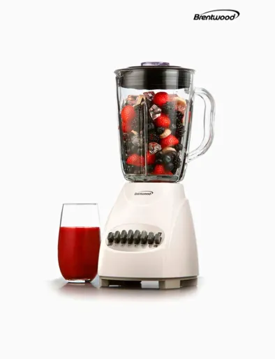 Licuadora Jarra de Vidrio 12 Velocidades Blanca | Brentwood