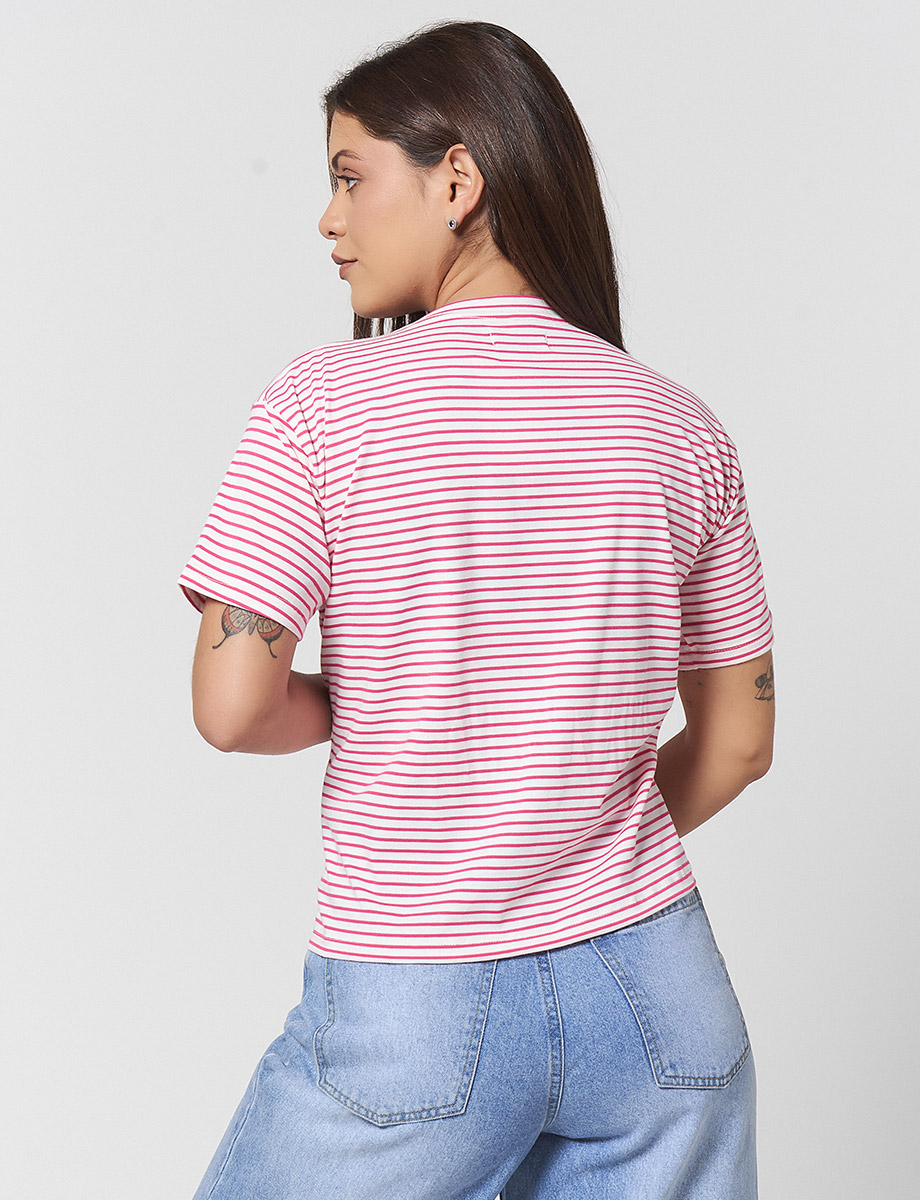 Camista a Rayas Rosa