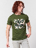 Camiseta Estampado Verde Militar